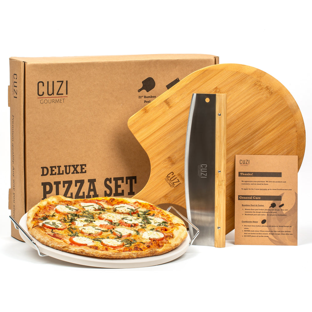 Cuzi Gourmet - 4 Piece Pizza Stone Set